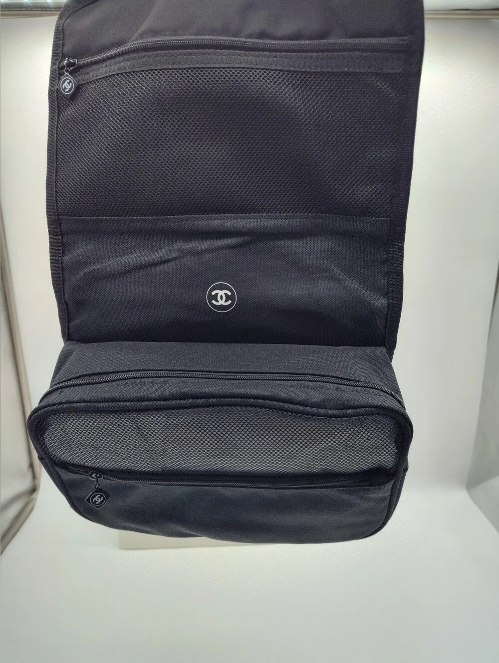 CHANEL black fold